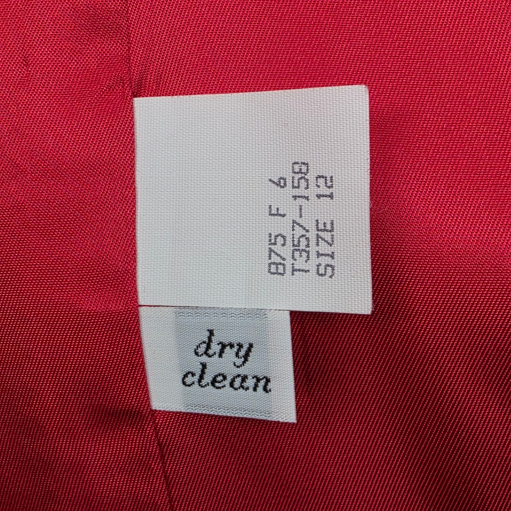 Pendleton Red Virgin Wool Blazer Jacket Size 12 M… - image 7